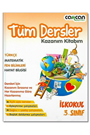 CanCan 3.Sınıf Tüm Dersler Kazanım Kitabım