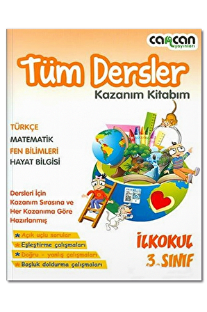 CanCan 3.Sınıf Tüm Dersler Kazanım Kitabım