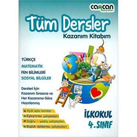 CanCan 4.Sınıf Tüm Dersler Kazanım Kitabım