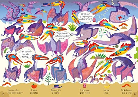 Ara Ve Bul Resimli Bulmacalar - Dinozorlar