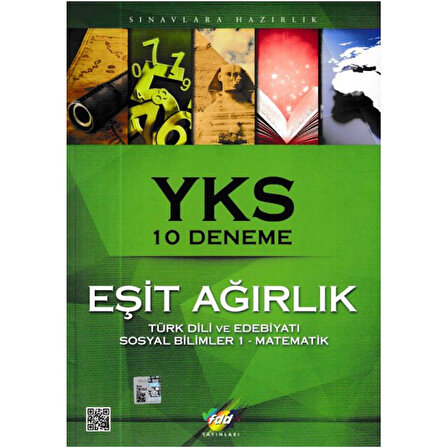 FDD Yayınları YKS Eşit Ağırlık 10 Deneme Türk Dili Ve Edebiyatı Sosyal Bilimler 1 Matematik