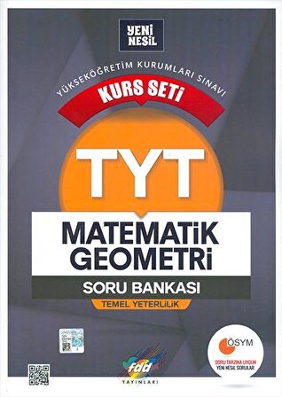 TYT Matematik Geometri Soru Bankası Kurs Seti FDD Yayınları