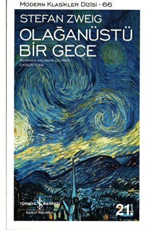 Olağanüstü Bir Gece - Stefan Zweig - İş Bankası Kültür Yayınları