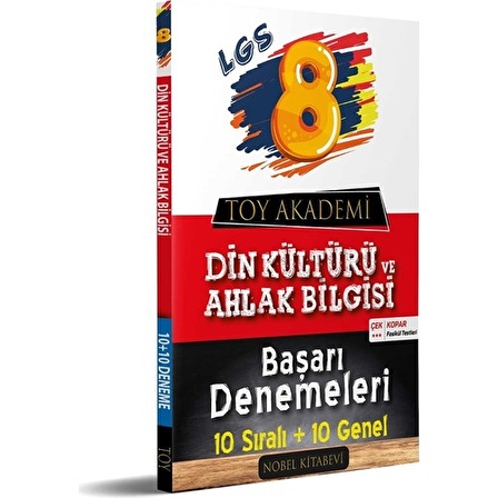 Toy Akademi Yayınları 8. Sınıf Din Kültürü ve Ahlak Bilgisi Başarı Denemeleri