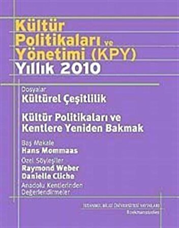 Kültür Politikaları ve Yönetimi (KPY) Yıllık 2010 / Serhan Ada