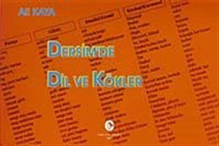 Dersim'de Dil ve Kökler / Ali Kaya