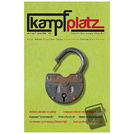 Kampfplatz Cilt: 2 Sayı: 5   Şubat 2014 / Phoenix Yayınevi / Kolektif