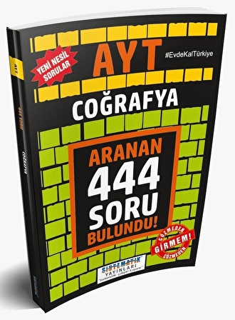 Sistematik Yayınları AYT Coğrafya Aranan 444 Soru