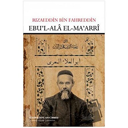 Ebu'l Ala El Ma'arri / Çizgi Kitabevi Yayınları / Rızaeddin Bin Fahreddin
