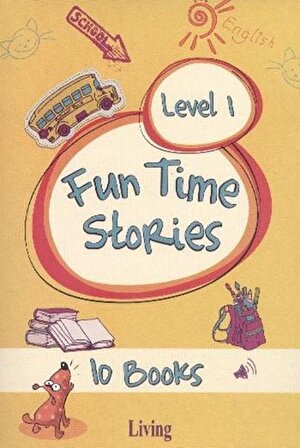 Fun Time Stories-Level 1 (10 Books+QR Code+Activity) Living English