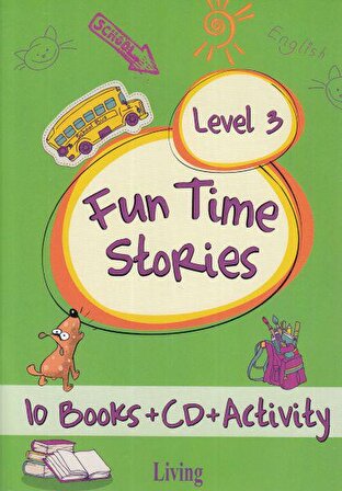 Living Level 3 Fun Time Stories 10 Kitap Set