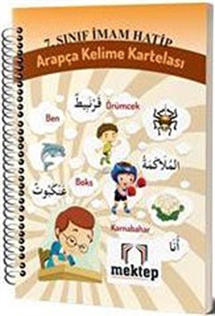 7. Sınıf İmam Hatip Arapça Kelime Kartelası