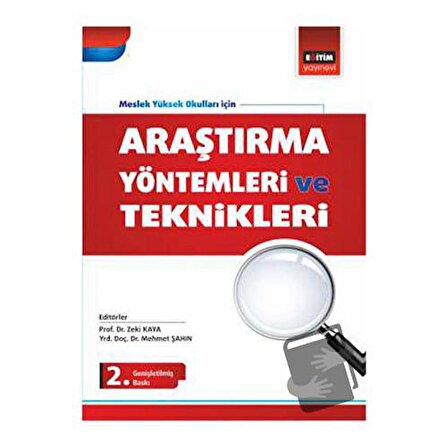 Araştırma Yöntemleri ve Teknikleri / Eğitim Yayınevi   Ders Kitapları / Mehmet