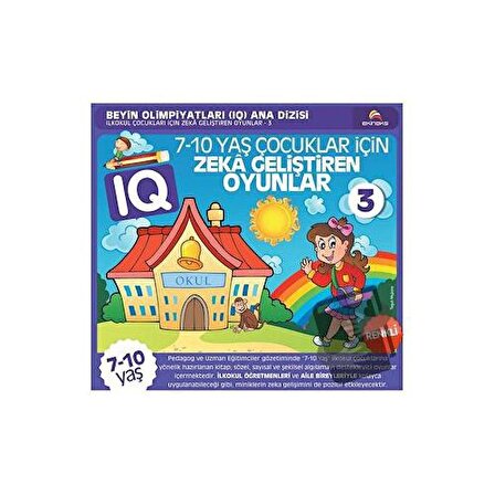 7 10 Yaş Çocuklar İçin IQ Zeka Geliştiren Oyunlar 3 ( Renkli Baskı ) / Ekinoks