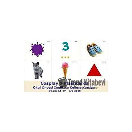 Cosplay 1 Flashcards   Okul Öncesi İngilizce Kelime Kartları (78 adet)