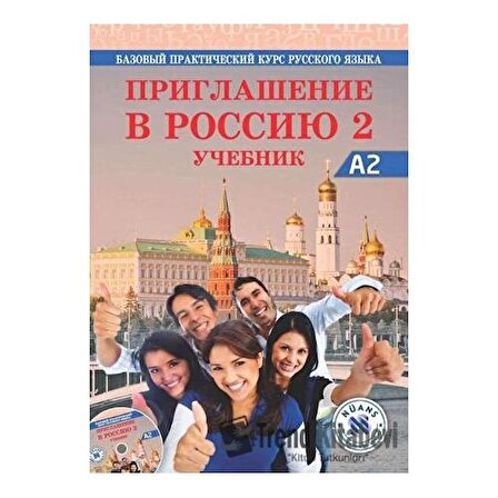 Priglasheniye v Rossiyu 2 Uchebnik +CD A2 Rusça Çalışma Kitabı / Nüans Publishing /
