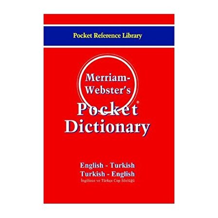 Bilge Kültür Sanat Yayınları Merram Webster'S Pocket Dictionary
