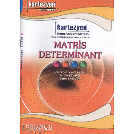Kartezyen Yayınları Turuncu Matematik 34 Matris Determinant