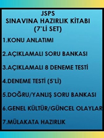 JSPS Sınavına Hazırlık 7’li Set