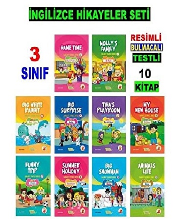 3. Sınıf İngilizce Hikayeler Seti 10 Kitap Akılyolu Yayıncılık