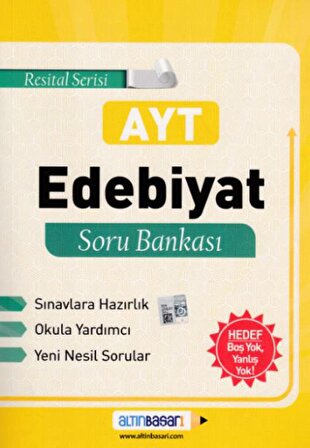 Altınbaşarı AYT Resital Serisi Edebiyat Soru Bankası (43,00 TL İADESİZ)