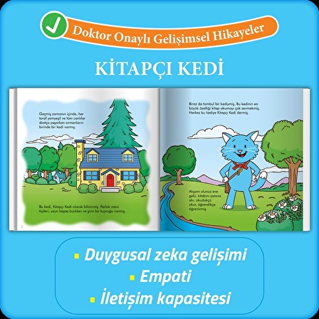 Kitapçı Kedi - Doktor Onaylı Gelişimsel Hikayeler 1