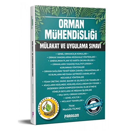 2022 Orman Mühendisliği Mülakat Ve Uygulama Sınavı Kitabı