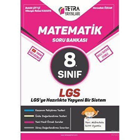 Tetra Yayınları 8. Sınıf LGS Matematik Soru Bankası