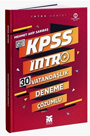 Modus 2021 Kpss Vatandaşlık Intro 30 Deneme - Mehmet Akif Sarıbaş