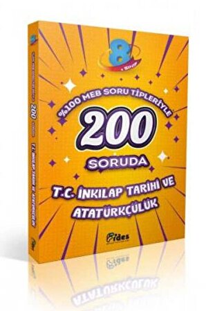 Fides Yayınları 8. Sınıf T.C İnkılap Tarihi ve Atatürkçülük 200 Soruda