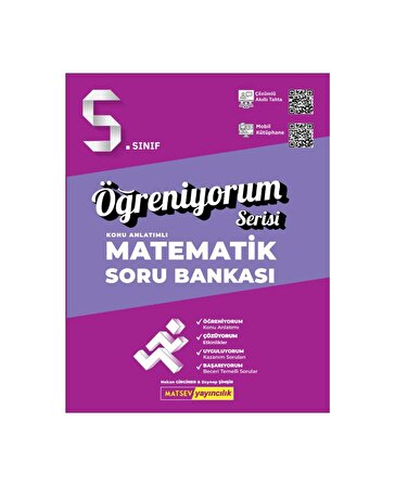 Matsev Yayınları 5. Sınıf Matematik Öğreniyorum Konu Anlatımlı Soru Bankası