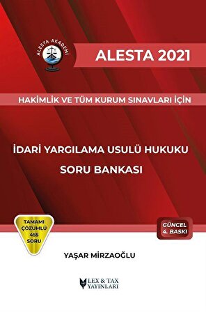 Alesta İdari Yargılama Usulü Hukuku Soru Bankası / Yaşar Mirzaoğlu