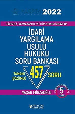 Alesta İdari Yargılama Usul Hukuku Soru Bankası / Yaşar Mirzaoğlu