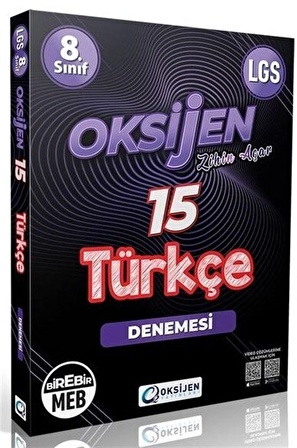 Oksijen Yayınları 8. Sınıf Lgs Türkçe 15 Deneme