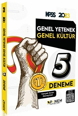 Panem Yayınları 2023 KPSS Genel Yetenek Genel Kültür Tamamı Çözümlü 5 Deneme