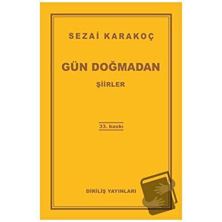 Gün Doğmadan / Diriliş Yayınları / Sezai Karakoç