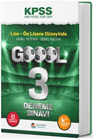 KPSS Lise-Önlisans Goool 3'lü Deneme