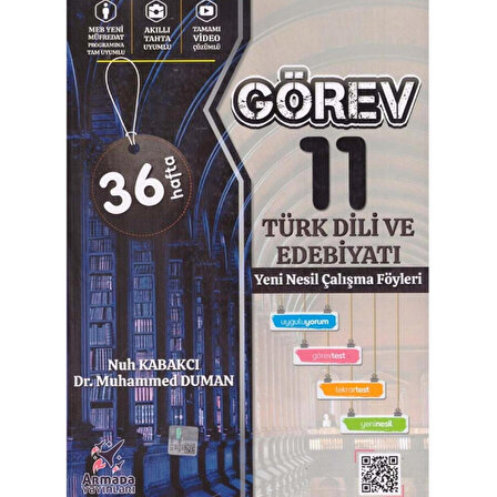 Armada Yayınları Görev 11. Sınıf Türk Dili ve Edebiyatı Yeni Nesil Çalışma Föyleri