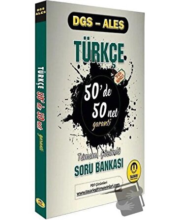 DGS ALES Türkçe 50 de 50 Net Garanti Soru Bankası Video Çözümlü Tasarı