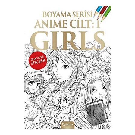 Anime Boyama Cilt I: Girls / Teras Kitap / Kolektif