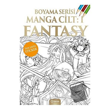 Manga Boyama Cilt I: Fantasy / Teras Kitap / Kolektif