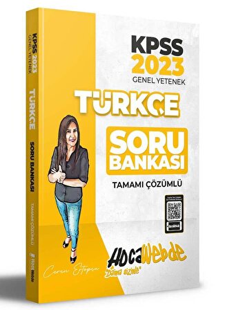 2023 KPSS Türkçe Tamamı Çözümlü Soru Bankası HocaWebde Yayınları