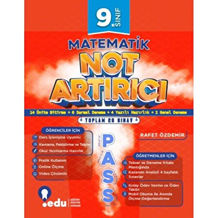 Edu  Yayınları 9. Sınıf Pas Matematik