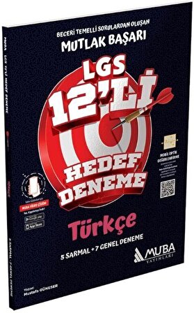 8. Sınıf LGS Türkçe 12 li Hedef Deneme Muba Yayınları