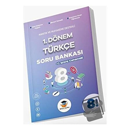 Zeka Küpü Yayınları 8. Sınıf 1. Dönem Türkçe Soru Bankası / Zeka Küpü
