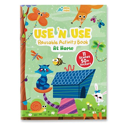 Dinomini Use 'N Use - Reusable Activity Book - At Home