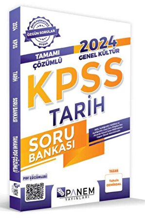 Panem 2024 KPSS Genel Kültür Tamamı Çözümlü Tarih Soru Bankası Panem Yayınları