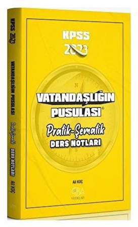 2023 KPSS Vatandaşlığın Pusulası Pratik Şematik Ders Notları CBA Yayınları