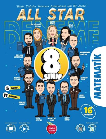 8. Sınıf All Star Matematik 16 Deneme