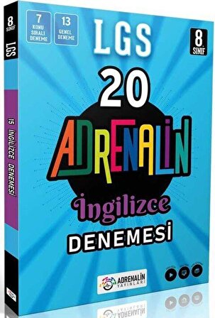 Adrenalin Yayınları 8. Sınıf İngilizce 20 Branş Denemesi
